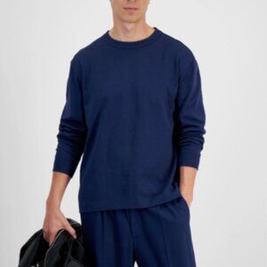 Mode of One Mens Cotton Tee Shirt Crewneck Long Sleeve Caspian Waters Large